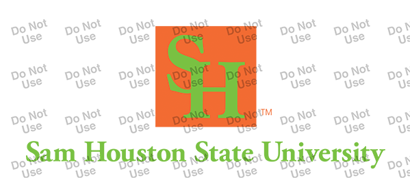 SHSU box logo and name wrongly in green